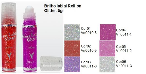 Brilho labial Rollon Glitter